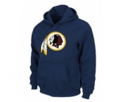 Washington Red Skins Logo Pullover Hoodie D.Blue