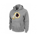 Washington Red Skins Logo Pullover Hoodie Grey