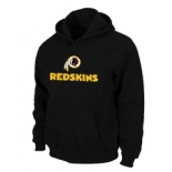 Washington Redskins Authentic Logo Pullover Hoodie Black