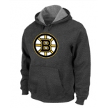 NHL Boston Bruins Big & Tall Logo Pullover Hoodie D.Grey