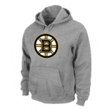 NHL Boston Bruins Big & Tall Logo Pullover Hoodie Grey