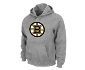 NHL Boston Bruins Big & Tall Logo Pullover Hoodie Grey