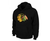 NHL Chicago Blackhawks Big & Tall Logo Pullover Hoodie Black