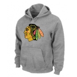 NHL Chicago Blackhawks Big & Tall Logo Pullover Hoodie Grey