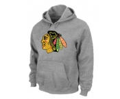 NHL Chicago Blackhawks Big & Tall Logo Pullover Hoodie Grey