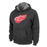 NHL Detroit Red Wings Big & Tall Logo Pullover Hoodie D.Grey