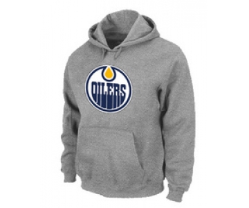 NHL Edmonton Oilers Big & Tall Logo Pullover Hoodie Grey