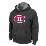 NHL Montréal Canadiens Big & Tall Logo Pullover Hoodie D.Grey