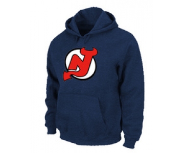 NHL New Jersey Devils Big & Tall Logo Pullover Hoodie D.blue