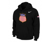 NHL winter Olympics USA Flag Pullover Hoodie black