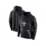 Men New Orleans Saints Nike Black Champ Drive Vapor Speed Pullover Hoodie