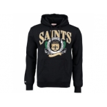 Men''s New Orleans Saints Mitchell & Ness Black Fair Catch Pullover Hoodie