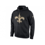 Men's New Orleans Saints Nike Black Warp Performance Pullover Hoodie