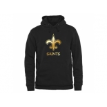 Men''s New Orleans Saints Pro Line Black Gold Collection Pullover Hoodie