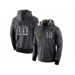 NFL Men's Nike New Orleans Saints #10 Brandin Cooks Stitched Black Anthracite Salute to Service Player Performance Hoodie