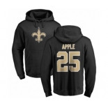 NFL Nike New Orleans Saints #25 Eli Apple Black Name & Number Logo Pullover Hoodie