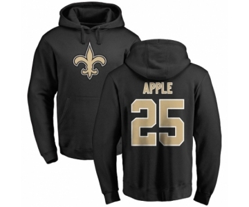 NFL Nike New Orleans Saints #25 Eli Apple Black Name & Number Logo Pullover Hoodie