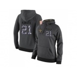 NFL Women's Nike New Orleans Saints #21 Alvin Kamara Stitched Black Anthracite Salute to Service Player Performance Hoodie