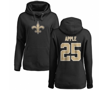 NFL Women's Nike New Orleans Saints #25 Eli Apple Black Name & Number Logo Pullover Hoodie