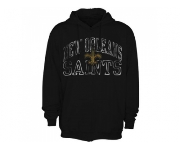 New Orleans Saints Black Touchback VI Full Zip Hoodie