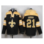 Nike New Orleans Saints #21 Keenan Lewis Black Player Pullover Hoodie