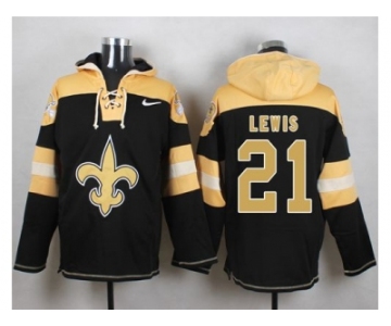 Nike New Orleans Saints #21 Keenan Lewis Black Player Pullover Hoodie