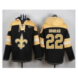 Nike New Orleans Saints #22 Mark Ingram Black Player Pullover Hoodie