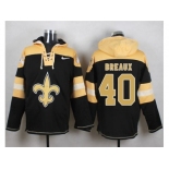 Nike New Orleans Saints #40 Delvin Breaux Black Player Pullover Hoodie