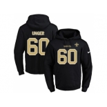 Nike New Orleans Saints #60 Max Unger Black Name & Number Pullover NFL Hoodie