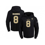 Nike New Orleans Saints #8 Archie Manning Black Name & Number Pullover NFL Hoodie