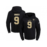 Nike New Orleans Saints #9 Drew Brees Black Name & Number Pullover NFL Hoodie