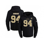 Nike New Orleans Saints #94 Cameron Jordan Black Name & Number Pullover NFL Hoodie