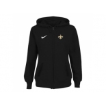 Women New Orleans Saints Stadium Rally Full Zip Hoodie Black