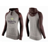 Women Nike New Orleans Saints Performance Hoodie Grey & Brown