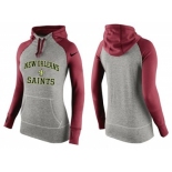 Women Nike New Orleans Saints Performance Hoodie Grey & Red