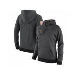 Women's New Orleans Saints Anthracite Salute to Service Player Performance Hoodie