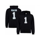 Carolina Panthers #1 Cam Newton Black Majestic Eligible Receiver II Name & Number NFL Hoodie