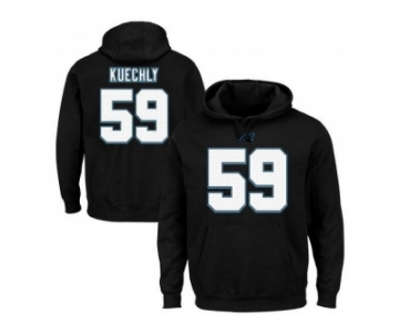 Carolina Panthers #59 Luke Kuechly Black Majestic Eligible Receiver II Name & Number NFL Hoodie