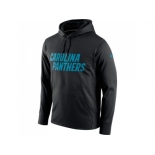 Men Carolina Panthers Nike Black Circuit Wordmark Essential Performance Pullover Hoodie