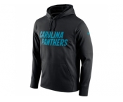 Men Carolina Panthers Nike Black Circuit Wordmark Essential Performance Pullover Hoodie