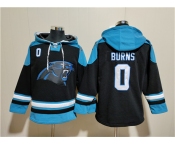 Men's Carolina Panthers #0 Brian Burns Black Ageless Must-Have Lace-Up Pullover Hoodie