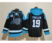 Men's Carolina Panthers #19 Adam Thielen Black Ageless Must-Have Lace-Up Pullover Hoodie