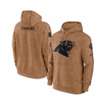 Men's Carolina Panthers 2023 Brown Salute to Service Pullover Hoodie