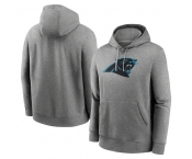 Men's Carolina Panthers Heather Gray Primary Logo Long Sleeve Hoodie