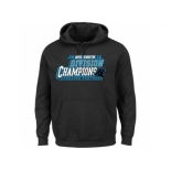 Men's Carolina Panthers Majestic Black 2015 NFC South Division Champions Pullover Hoodie