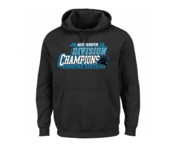 Men's Carolina Panthers Majestic Black 2015 NFC South Division Champions Pullover Hoodie