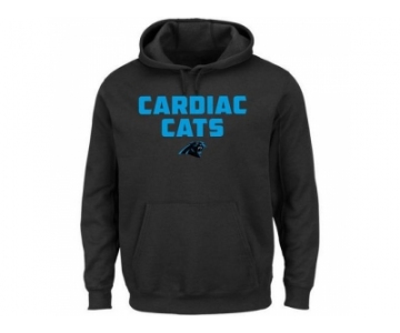 Men's Carolina Panthers Majestic Black Hot Phrase Pullover Hoodie