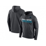 Men's Carolina Panthers Nike Sideline Circuit Anthracite Pullover Hoodie