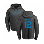 NFL Nike Carolina Panthers #12 DJ Moore Ash One Color Pullover Hoodie