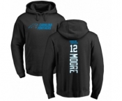 NFL Nike Carolina Panthers #12 DJ Moore Black Backer Pullover Hoodie